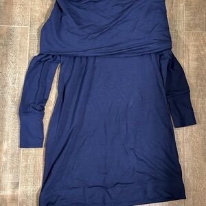 Lilly Pulitzer Navy Blue Off-Shoulder sweater Dress small